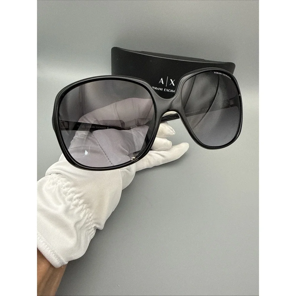Armani Exchange AX208/S Large AUTHENTIC BLACK Sunglasses 60-17 130 w/Armani case